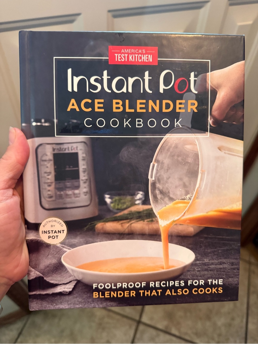 Instant Pot Ace Blender Cookbook - Black Cover with Orange Accent